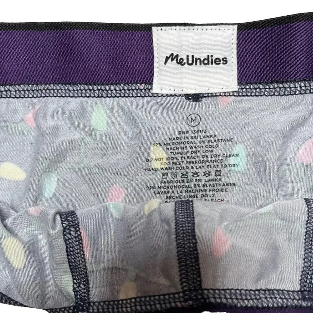 MeUndies Christmas Holiday Lights Men's Trunk Underwear Size Medium